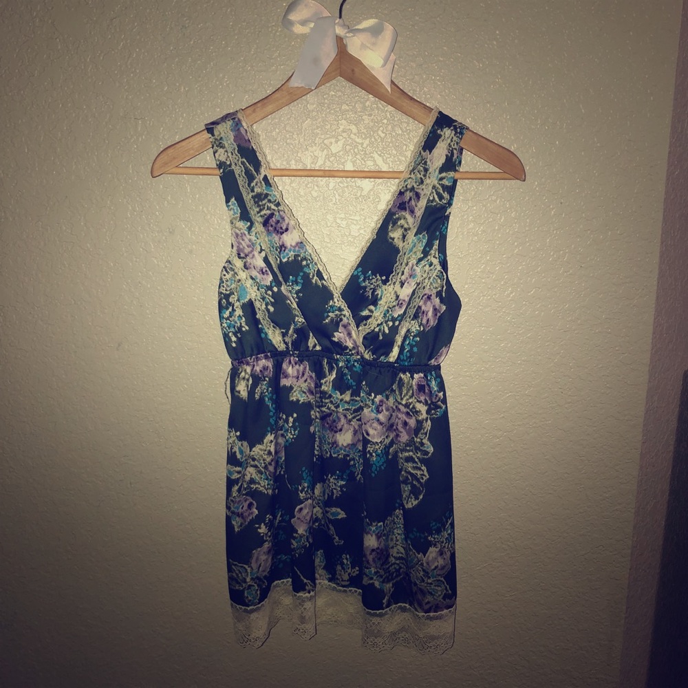Lily White Lace Floral Top